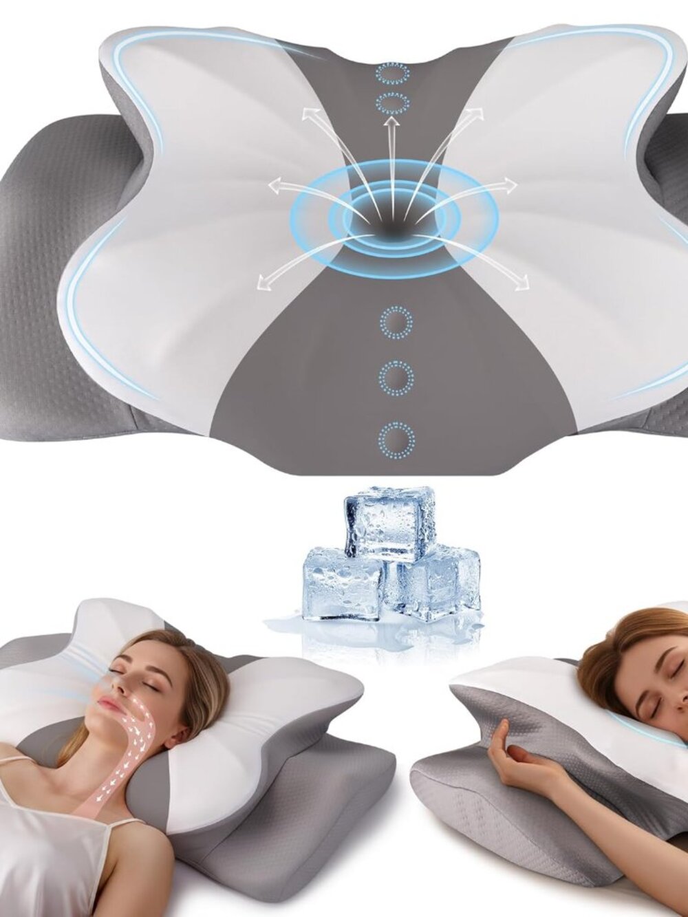 Cervical Pillow for Neck and Shoulder Support